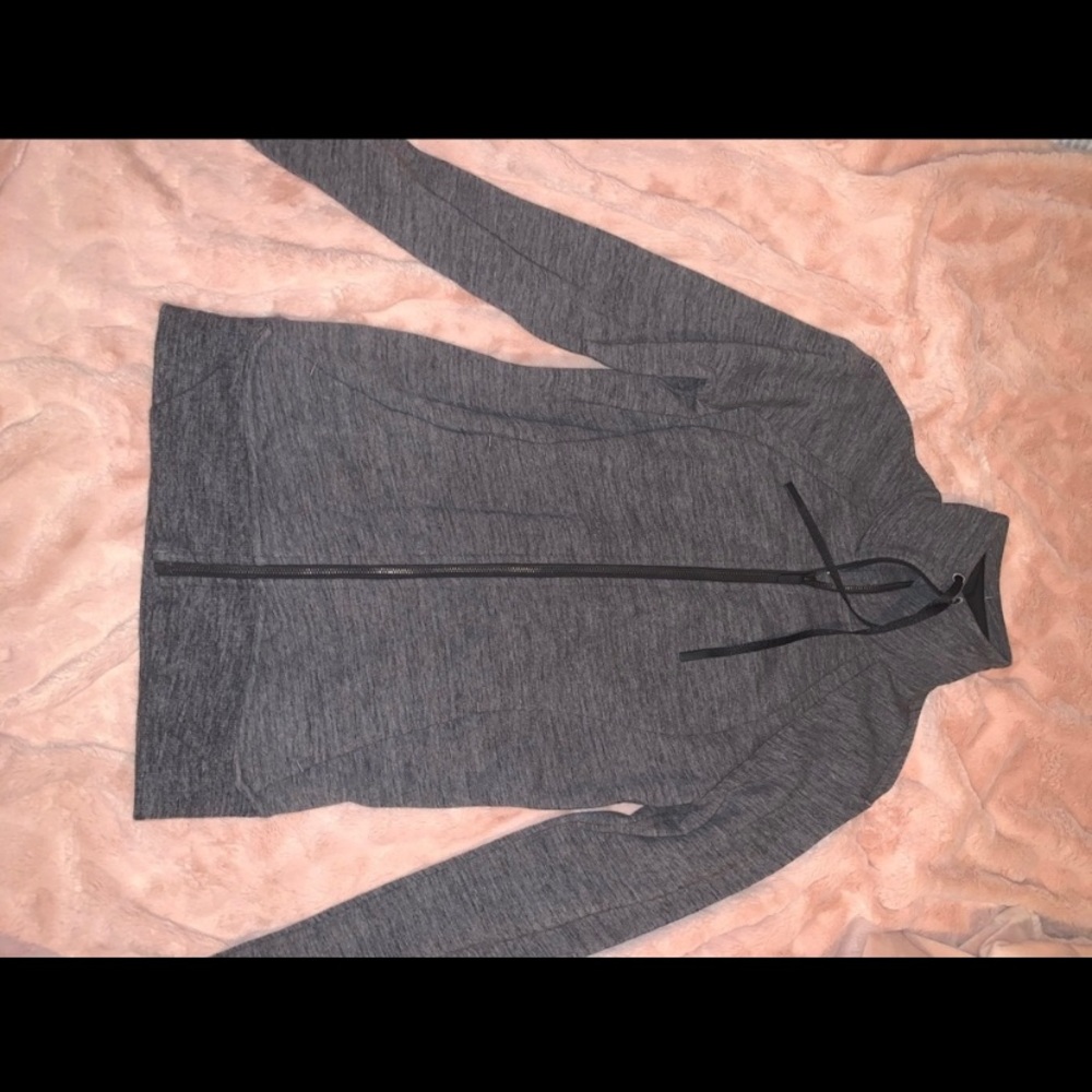 Gray zip-up LuLulemon Sweatshirt